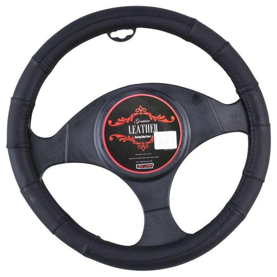 Memphis Steering Wheel Cover - Black [Leather]