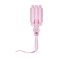 Mermade Hair Pro Waver Mini 25mm Pink 3 Barrel Styling Wand Mermaid Wave Tool