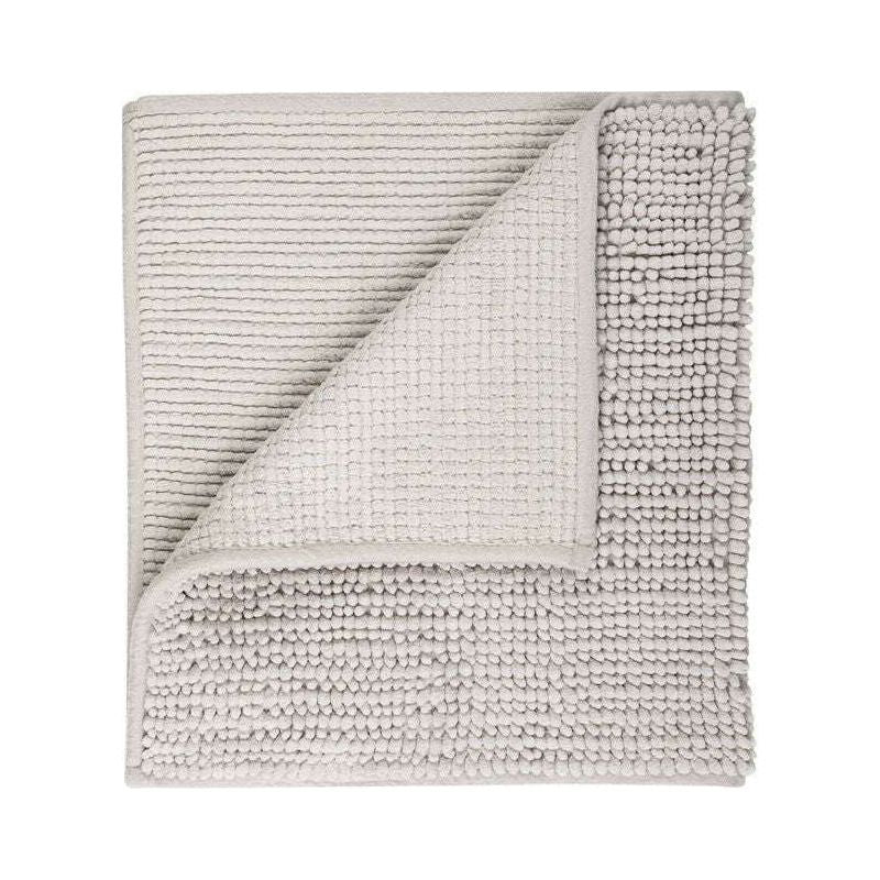 Microfiber Shower & Bathroom Bath Mat Non Slip Soft Pile Design (Light Grey) - Magdasmall