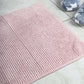 Microfiber Shower & Bathroom Bath Mat Non Slip Soft Pile Design (Pink) - Magdasmall