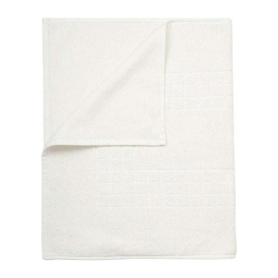 Microfiber Soft Non Slip Bath Mat Check Design (Cream)