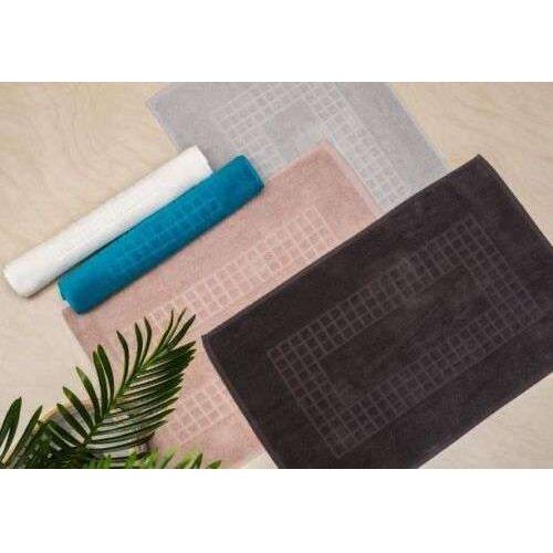 Microfiber Soft Non Slip Bath Mat Check Design (Petrol) - Magdasmall