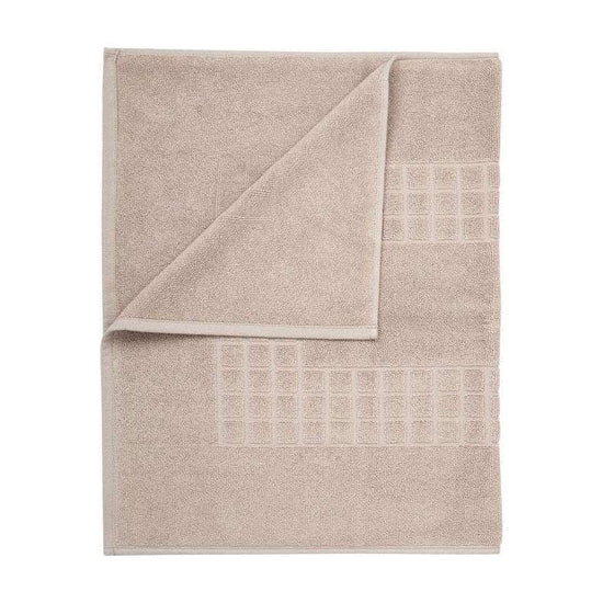 Microfiber Soft Non Slip Bath Mat Check Design (Taupe) - Magdasmall