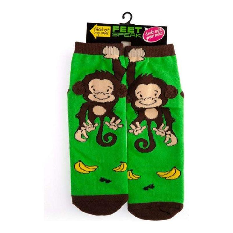 Monkey Feet Speak Socks