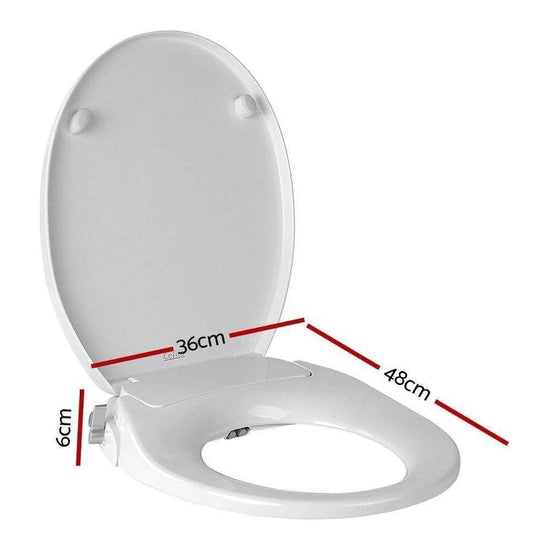 Non Electric Bidet Toilet Seat Bathroom  - White - Magdasmall