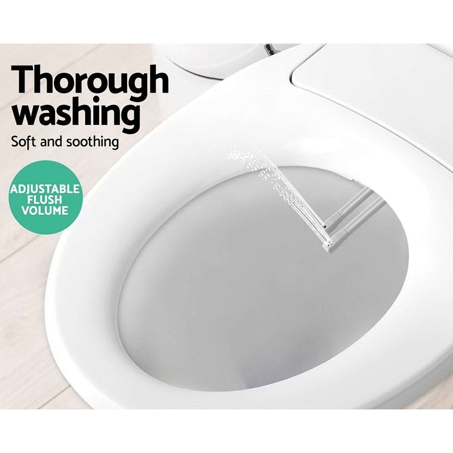 Non Electric Bidet Toilet Seat Bathroom  - White - Magdasmall