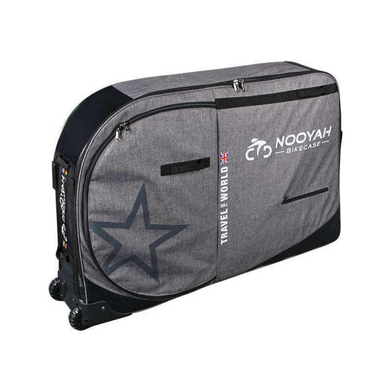 NOOYAH Bike Travel Bag Case Plane Boat Shipping Transport, Fits Cross Country All Mountain Bike, MTB, TT, Road Triathlon Bike 29er 700c