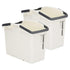 Nplastic 2 Set Ivory Stackable Multipurpose Laundry Basket - Magdasmall