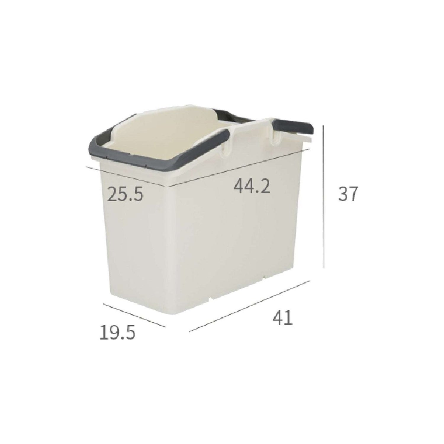 Nplastic 2 Set Ivory Stackable Multipurpose Laundry Basket