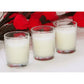 10 White Wax Clear Glass Holder Votive Candle - Wedding Event Centrepiece Table Decoration