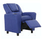 Oliver Kids Recliner Chair Sofa Children Lounge Couch PU Armchair - Blue