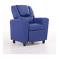 Oliver Kids Recliner Chair Sofa Children Lounge Couch PU Armchair - Blue