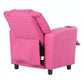 Oliver Kids Recliner Chair Sofa Children Lounge Couch PU Armchair - Pink