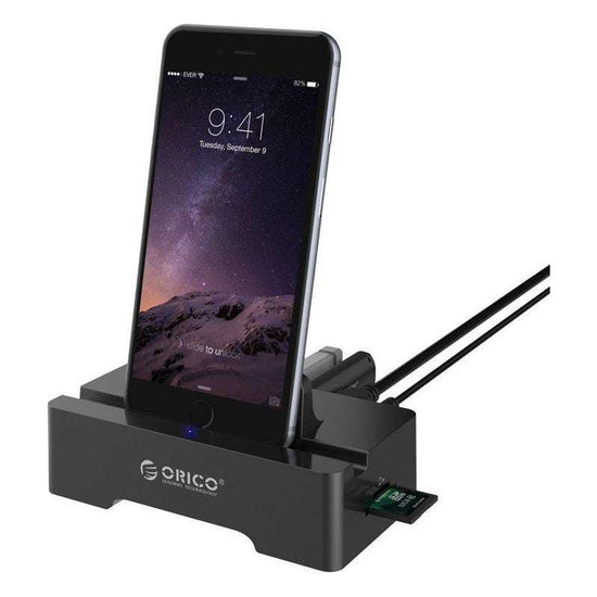 ORICO 3 Port USB2.0 Docking Station of Cellphone and PAD for SD & TF with 1M USB3.0