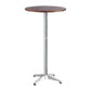 Outdoor Bar Table Furniture Wooden Cafe Table Aluminium Adjustable Round Gardeon