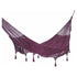 Outdoor undercover cotton Mayan Legacy hammock with hand crocheted tassels King Size Maroon