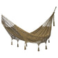 Outdoor undercover cotton Mayan Legacy hammock with hand crocheted tassels Queen Size Cedar