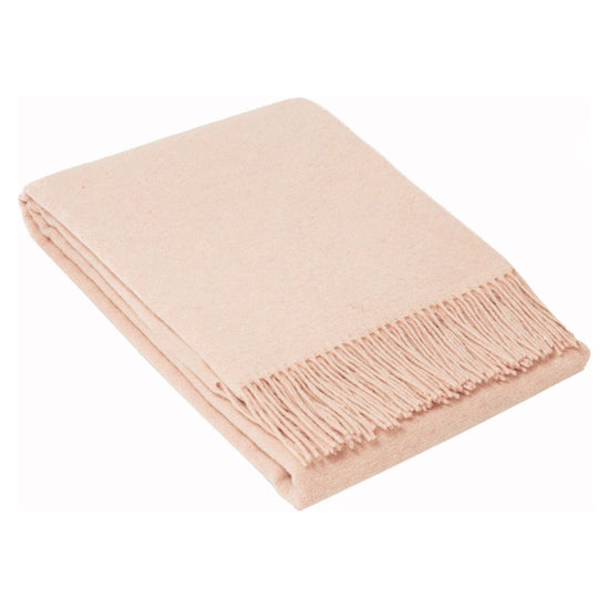 Oxford Throw - Merino Wool Blend - Blush