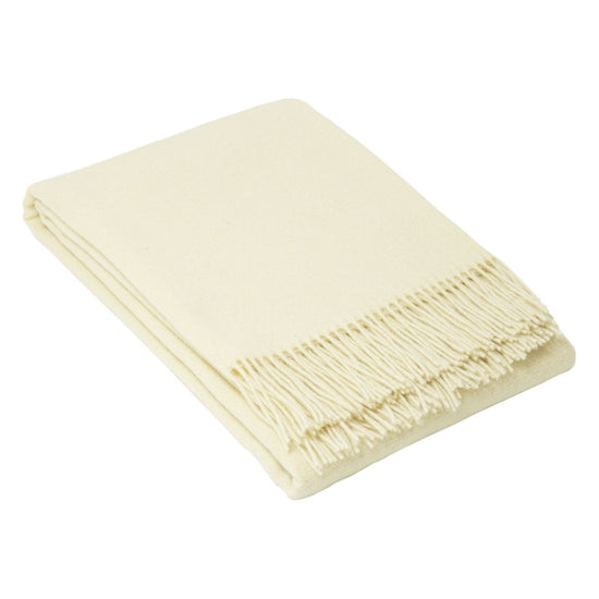 Oxford Throw - Merino Wool Blend - Ivory