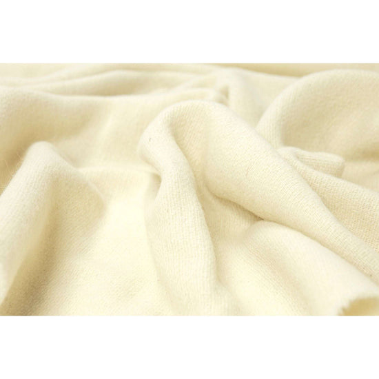 Oxford Throw - Merino Wool Blend - Ivory - Magdasmall