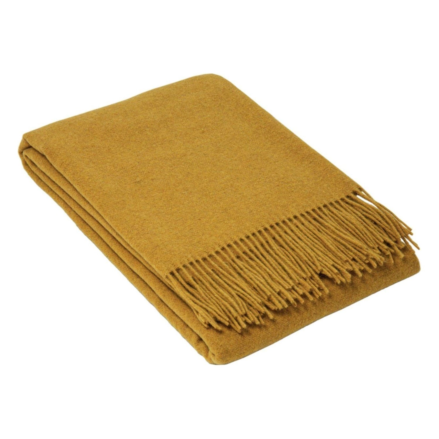 Oxford Throw - Merino Wool Blend - Mustard - Magdasmall