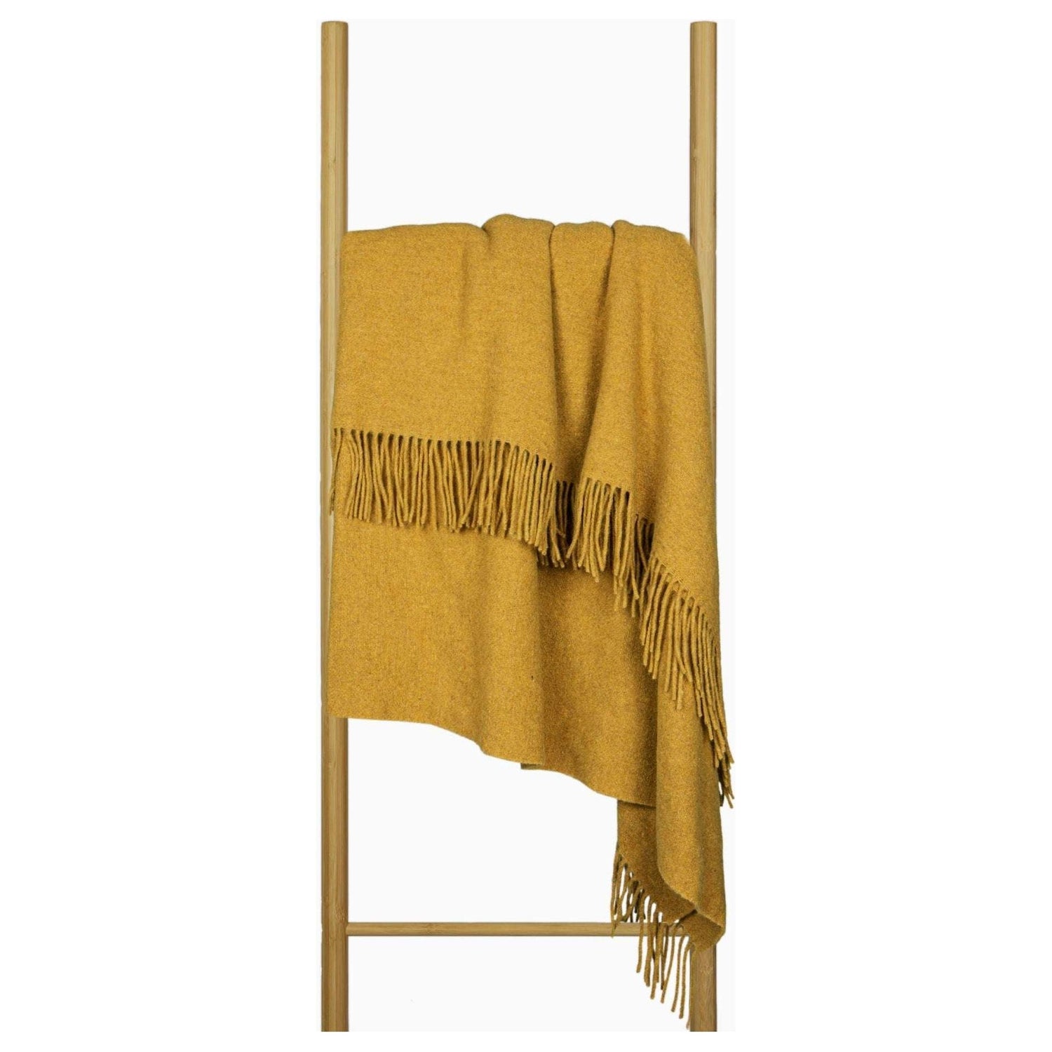 Oxford Throw - Merino Wool Blend - Mustard - Magdasmall