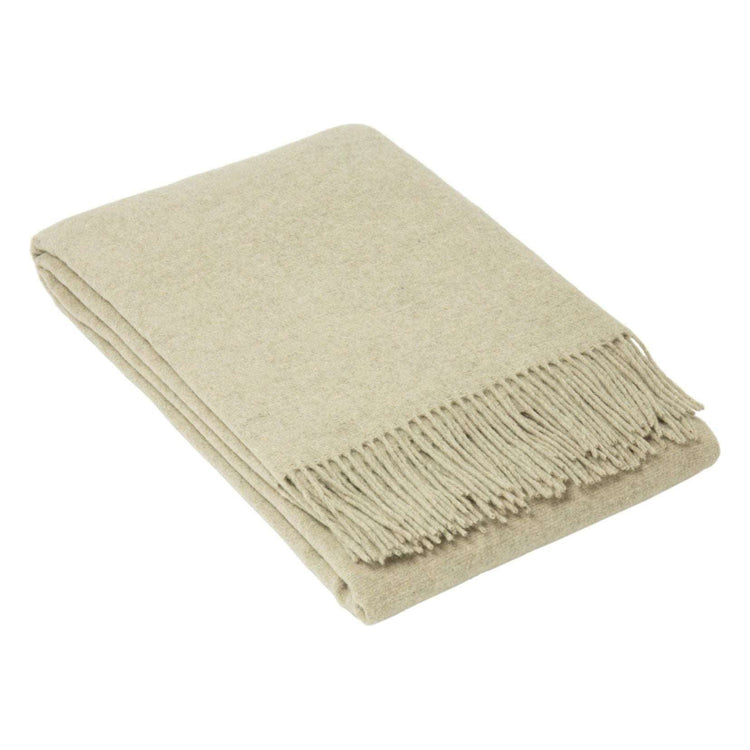 Oxford Throw - Merino Wool Blend - Stone - Magdasmall