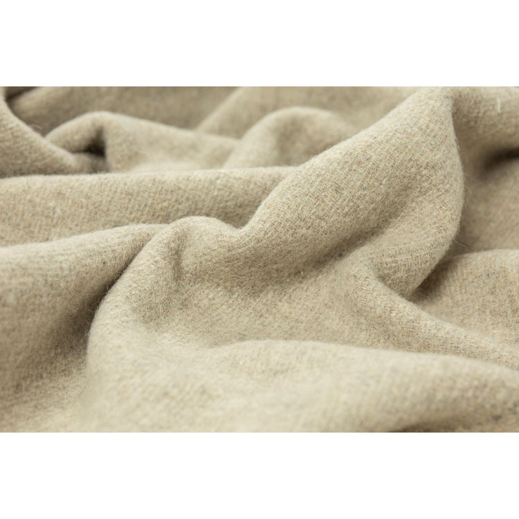 Oxford Throw - Merino Wool Blend - Stone - Magdasmall