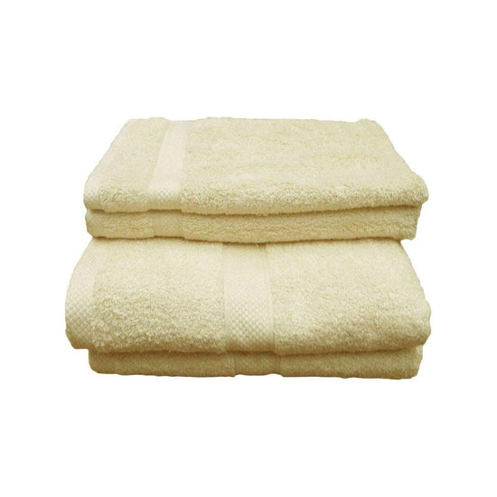 Pack of 4 Uranus Cotton Bath Towel Set Butter