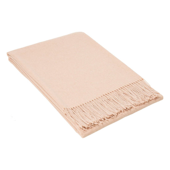 Paddington Throw - Fine Wool Blend - Blush