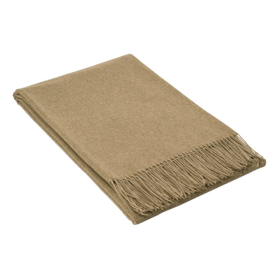 Paddington Throw - Fine Wool Blend - Camel