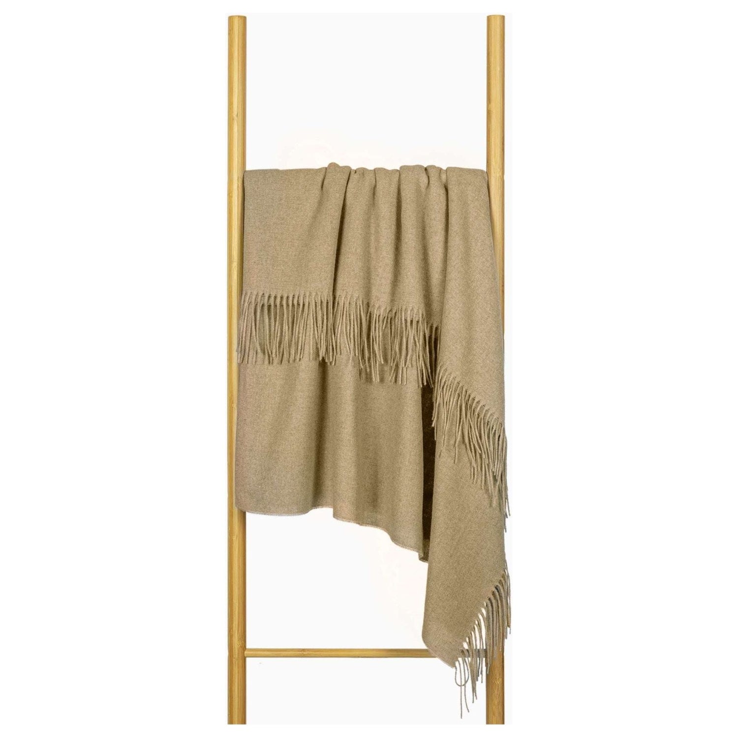 Paddington Throw - Fine Wool Blend - Camel - Magdasmall