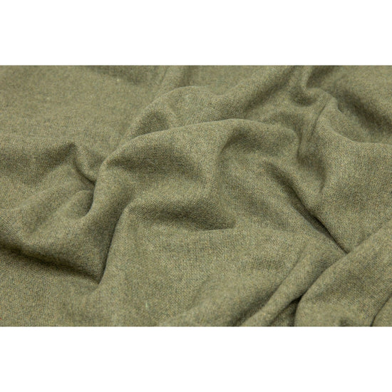 Paddington Throw - Fine Wool Blend - Olive - Magdasmall