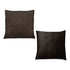 Pair of Calico Cordury Cushions Chocolate - Magdasmall