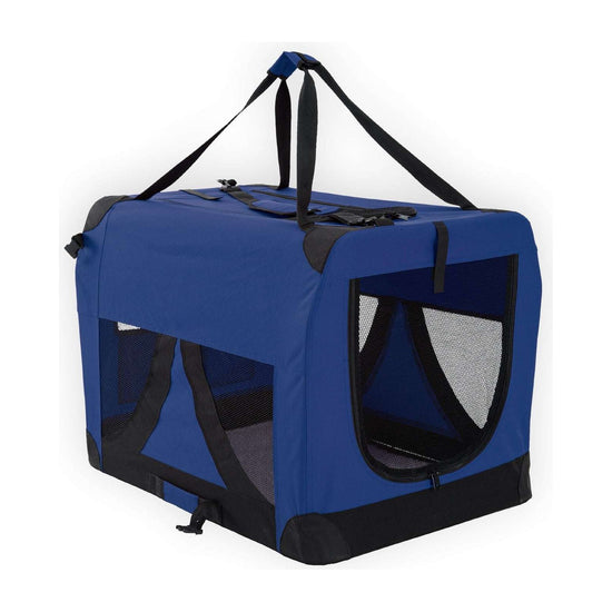 Paw Mate Blue Portable Soft Dog Cage Crate Carrier L