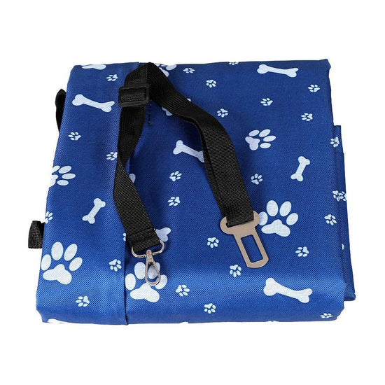 PaWz Pet Back Car Seat Cover Hammock Nonslip Dog Puppy Cat Waterproof Rear Blue