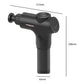 Percussion Massage Gun - Handheld Muscle Tissue Massager Pistol 6 Heads 6 Speeds