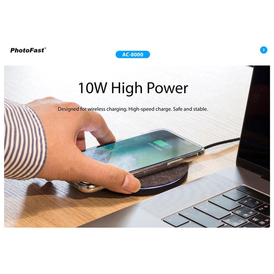 Photofast AirCharge Qi Compatible 10W Fast Charge (SKU:AC8000)