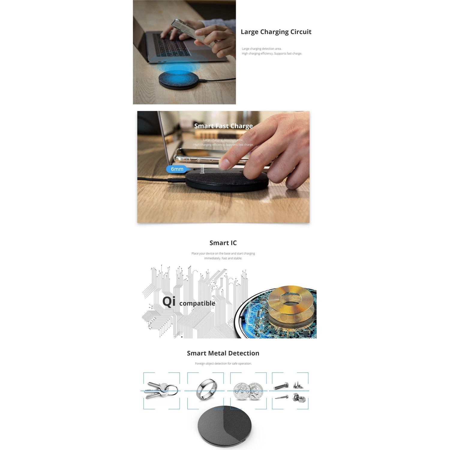 Photofast AirCharge Qi Compatible 10W Fast Charge (SKU:AC8000)