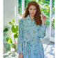 PIP Studio Les Fleurs Cotton Bath Robe Blue XXL - Magdasmall