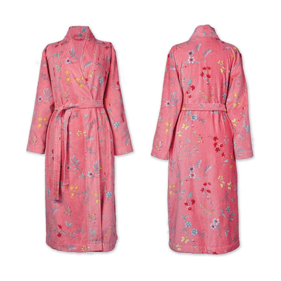 PIP Studio Les Fleurs Cotton Bath Robe Pink XXL - Magdasmall