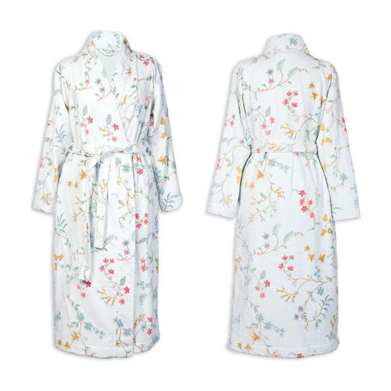 PIP Studio Les Fleurs Cotton Bath Robe White XXL - Magdasmall