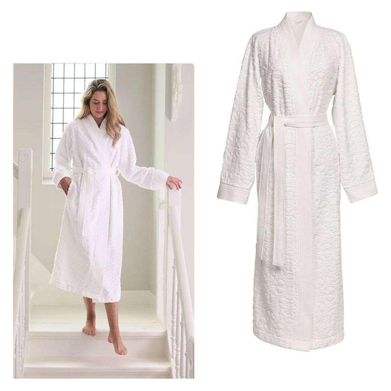 PIP Studio Mosaic de Pip White Cotton Bathrobe Extra Large