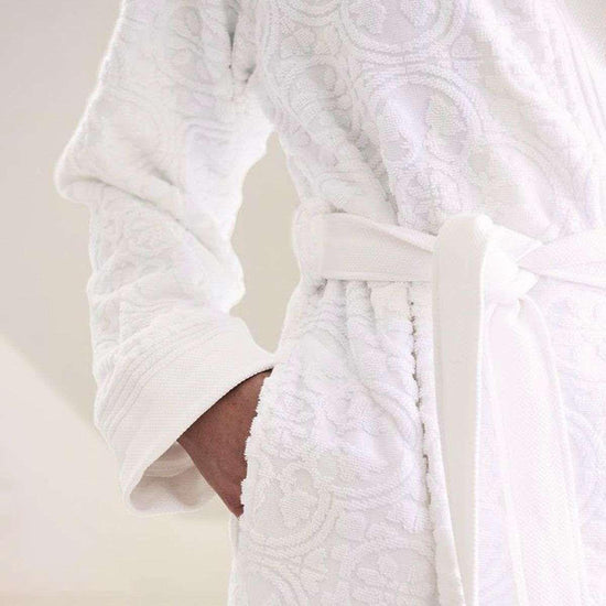 PIP Studio Mosaic de Pip White Cotton Bathrobe XX-Large - Magdasmall