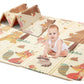 Play Mat Playmat Baby Mat Folding Crawling Large Foam Mat Portable Playmat for Babies (milchig weiß)