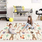 Play Mat Playmat Baby Mat Folding Crawling Large Foam Mat Portable Playmat for Babies (milchig weiß)