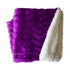 plush fleece sherpa backed reversible throw ultra violet - Magdasmall