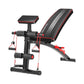 Powertrain Adjustable FID Home Gym Bench with Preacher Curl Pad