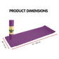 Powertrain Eco-friendly Dual Layer 6mm Yoga Mat | Royal Purple | Non-slip Surface And Carry Strap For Ultimate Comfort And Portability