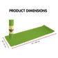 Powertrain Eco-friendly Dual Layer 8mm Yoga Mat | Lime Green | Non-slip Surface, And Carry Strap For Ultimate Comfort And Portability